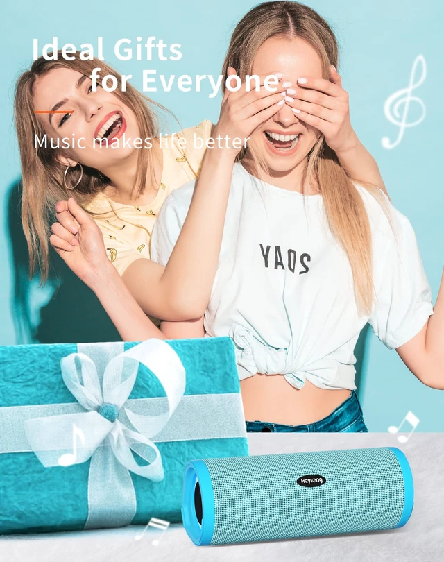 Alt view image 6 of 7 - Portable Bluetooth Speaker, Waterproof Wireless Shower Speakers with Good Bass, IPX7 Floating, 5000mAh, TF Card, Loud Sound for Beach, Pool, Kayak Accessories, Gifts for Women, Girl-Sky Blue