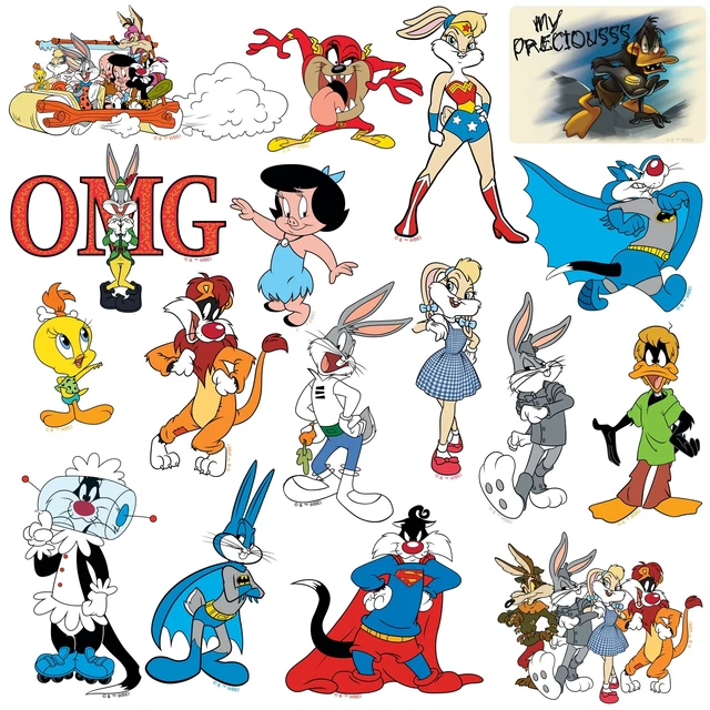 Alt view image 4 of 6 - WB 100 Looney Tunes Mashup 200 Sticker Pack Waterproof Vinyl Decals Officially Licensed Looney Tunes Stickers Great for Water Bottles, Skateboards, Luggage, Laptops, Bumpers & Cars