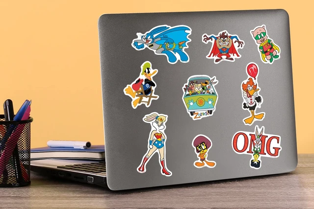 Alt view image 5 of 6 - WB 100 Looney Tunes Mashup 200 Sticker Pack Waterproof Vinyl Decals Officially Licensed Looney Tunes Stickers Great for Water Bottles, Skateboards, Luggage, Laptops, Bumpers & Cars