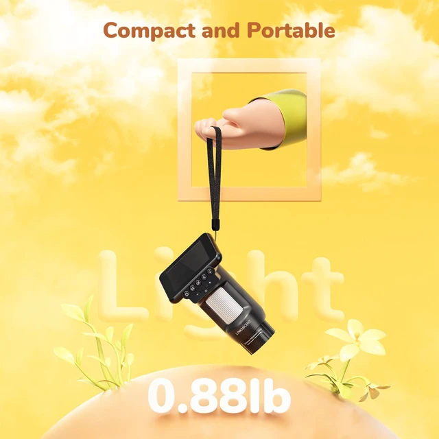 Alt view image 6 of 7 - LM013 Digital Microscope for Adults Portable, Kids Handheld Microscope Camera with 2.8" Screen, Coins Magnifier with 8 LED, PC View, 32GB