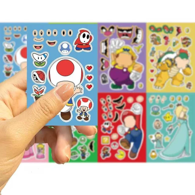 Alt view image 2 of 7 - Mario DIY Stickers,40PCS Superhero Style DIY Stickers for Water Bottles,Waterproof Vinyl Decal for Teen Girl Adult Laptop Skateboard Phone Case Guitar Travel Case Bike Notebook
