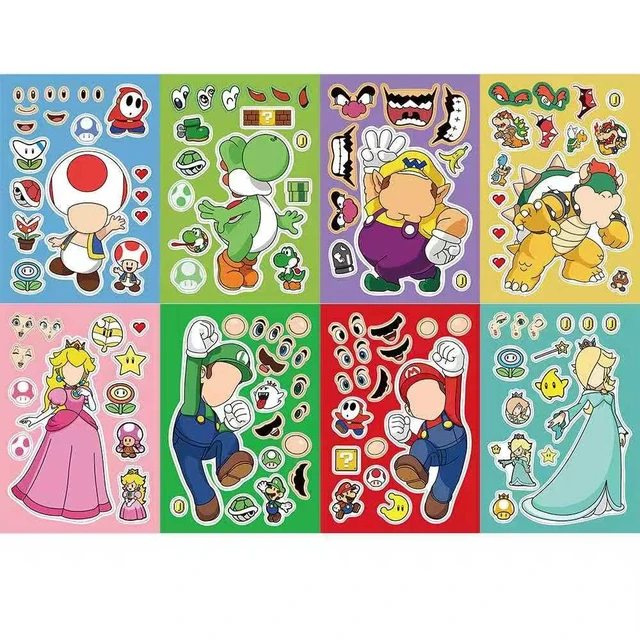 Alt view image 3 of 7 - Mario DIY Stickers,40PCS Superhero Style DIY Stickers for Water Bottles,Waterproof Vinyl Decal for Teen Girl Adult Laptop Skateboard Phone Case Guitar Travel Case Bike Notebook