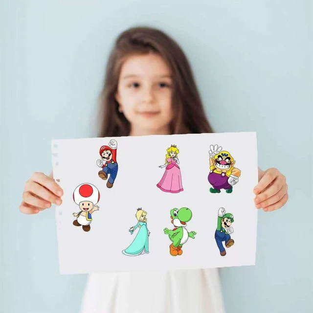 Alt view image 5 of 7 - Mario DIY Stickers,40PCS Superhero Style DIY Stickers for Water Bottles,Waterproof Vinyl Decal for Teen Girl Adult Laptop Skateboard Phone Case Guitar Travel Case Bike Notebook
