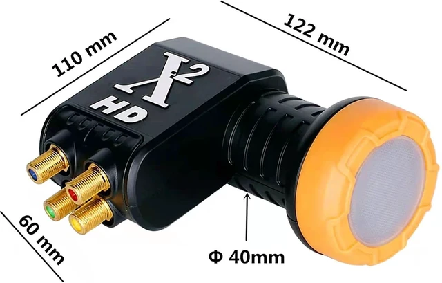 Alt view image 2 of 5 - Quad LNB 4 Out 4 Way DIGITIAL Full HD Universal LNBF KU-Band TV Satellite 3D,4K, 0.1dB Satellite Dish LNBF, Linear, Polarized