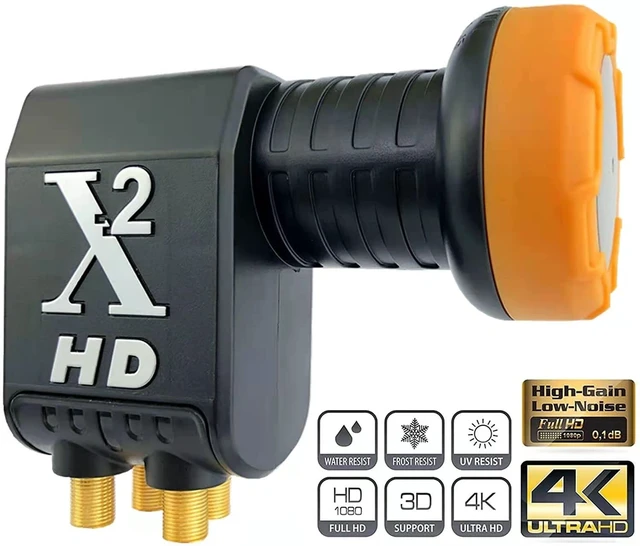 Alt view image 5 of 5 - Quad LNB 4 Out 4 Way DIGITIAL Full HD Universal LNBF KU-Band TV Satellite 3D,4K, 0.1dB Satellite Dish LNBF, Linear, Polarized
