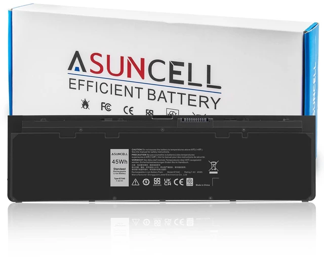 Main image of Laptop Battery Replacement for Dell Latitude 12 7000 Sereis E7240 E7250 Ultrabook, 45Wh 7.4V