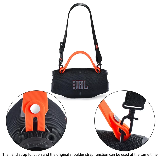 Alt view image 3 of 7 - Carrying Handle Strap for JBL Xtreme 5/Xtreme 4/Xtreme 3/Xtreme 2 Silicone Hand Strap Handle Grip for JBL Xtreme 5/4/3/2 Portable Speaker, Removable Accessories,Carrying Travel Outdoor,Orange