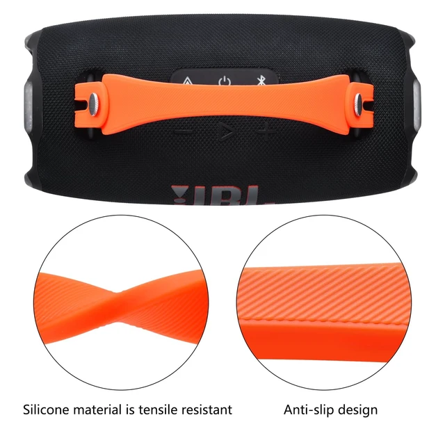 Alt view image 4 of 7 - Carrying Handle Strap for JBL Xtreme 5/Xtreme 4/Xtreme 3/Xtreme 2 Silicone Hand Strap Handle Grip for JBL Xtreme 5/4/3/2 Portable Speaker, Removable Accessories,Carrying Travel Outdoor,Orange