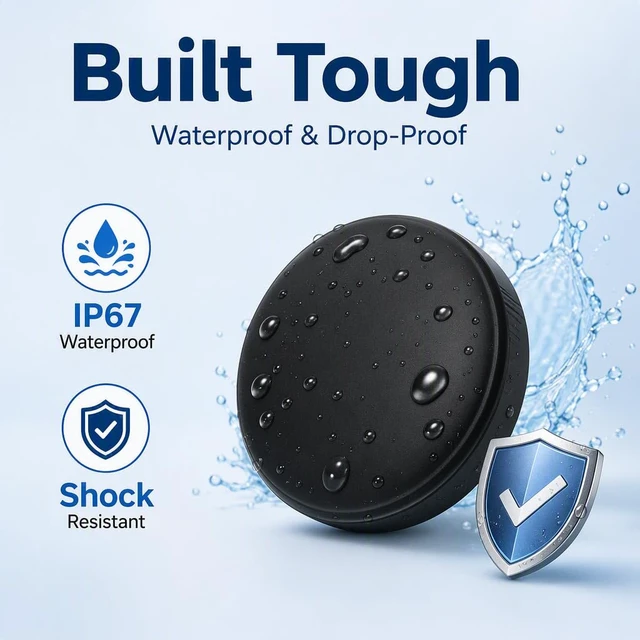 Alt view image 7 of 7 - Mini Tracker for Vehicles, Magnetic Car Tracker with Anti-Theft Alerts - Works with Apple Find My (iOS Only), IP65 Waterproof, No Subscription, Hidden Tracking Device for Cars, Bikes, Luggage