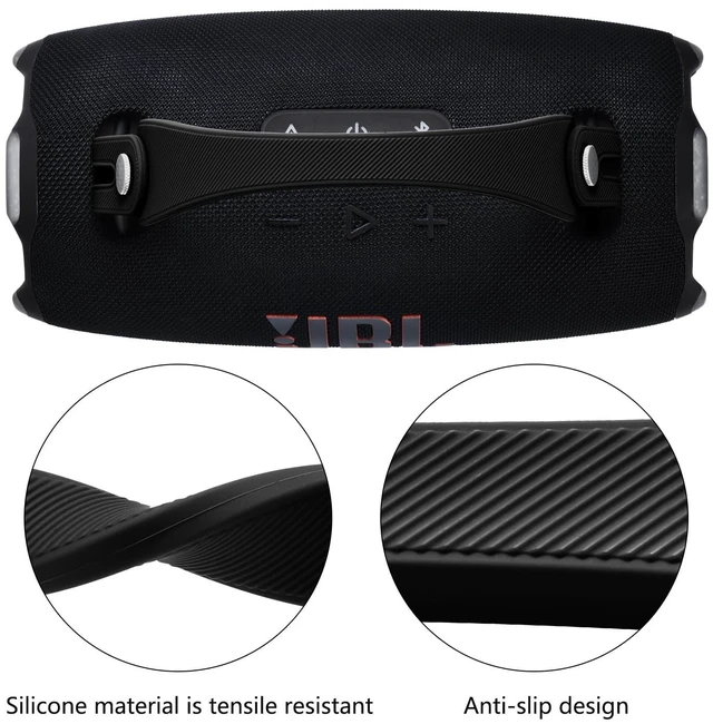 Alt view image 4 of 7 - Carrying Handle Strap for JBL Xtreme 5/Xtreme 4/Xtreme 3/Xtreme 2 Silicone Hand Strap Handle Grip for JBL Xtreme 5/4/3/2 Portable Speaker, Removable Accessories, Carrying Travel Outdoor,Black