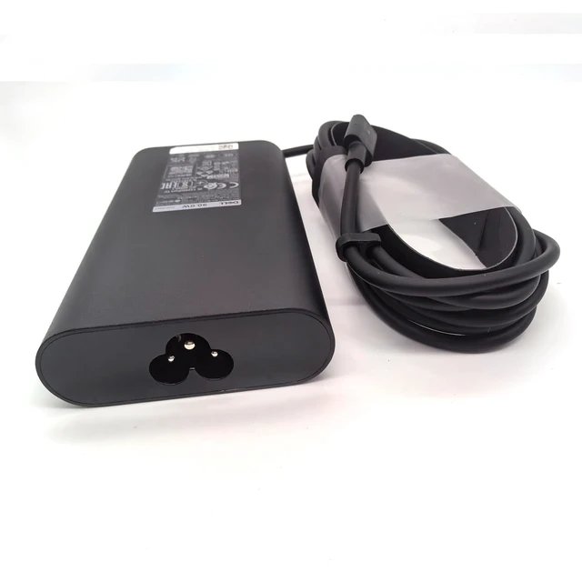 Alt view image 6 of 7 - Laptop Charger 90W Watt USB Type C GAN, Latitude 5500 5501 5511 5520 5521 5530 5531 7520 7530 AC Adapter, Black, LA90PM170