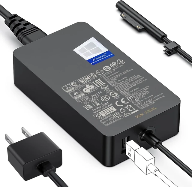 Main image of 102W Surface Charger,Surface Book Charger Surface Laptop Studio Charger for Microsoft Surface Book 1-3, Surface Laptop Studio, Surface Pro 3-12, Surface Laptop 1-8, Surface LaptopGo/Go 1-4