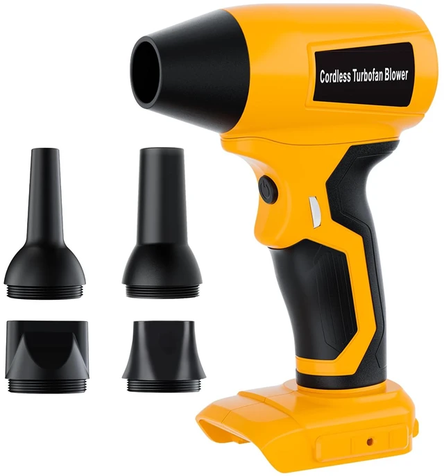 Main image of Cordless Dust Blower Compatible with Dewalt 20V Max Battery, Handhled Leaf Blower Electric Compressed Air Duster Turbo Jet Fan with Nozzles for Blowing Leaves and Dust(Battery Not Included)