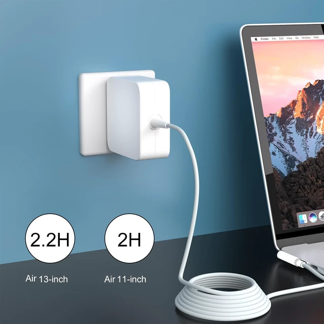 Alt view image 3 of 7 - 60W L-Tip Adapter Compatible with Mac Book Pro 13" Before Mid 2012 Mag 1 Charger Fast Charger for Old Ma Book Pro 13 Inch A1278, A1181, A1342, A1370, A1369 Before Mid 2012 Models