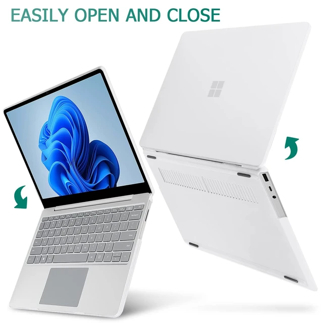 Alt view image 5 of 7 - Compatible with Microsoft Surface Laptop Go 3 Go 2 Go 1 12.4 Inch Model 1943 2013 (2023 2022 2020 Release), Plastic Hard Shell Case with Screen Protector + Keyboard Cover, Matte Clear