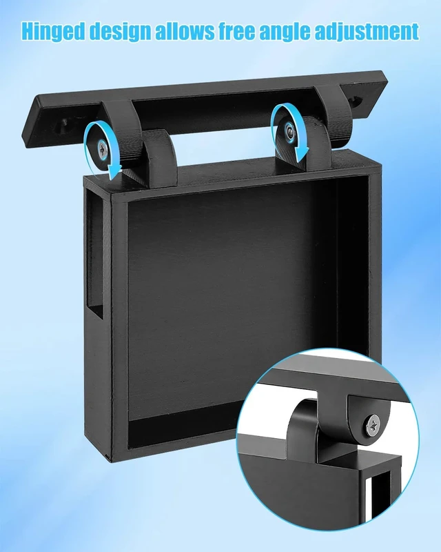 Alt view image 6 of 6 - Under Dash Screen Mount Fit for Holley EFI 3.5In Screen Sniper Terminator X Hinged Vehicle Mounting Brackets, 180 Degree Adjustable, Without Blocking Driving View