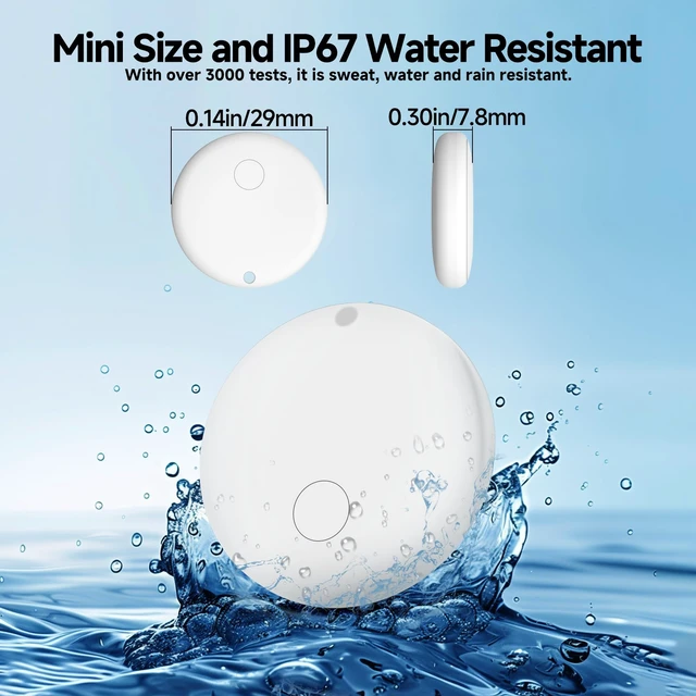 Alt view image 3 of 6 - Air Tracker Tags- 2 Pack, Item Locator, Bluetooth Luggage Tracker Works for Apple Find My (iOS Only),Key Finder, ltem Locator for Wallet, Backpack,Suitcase, Bag, Birthday Gift