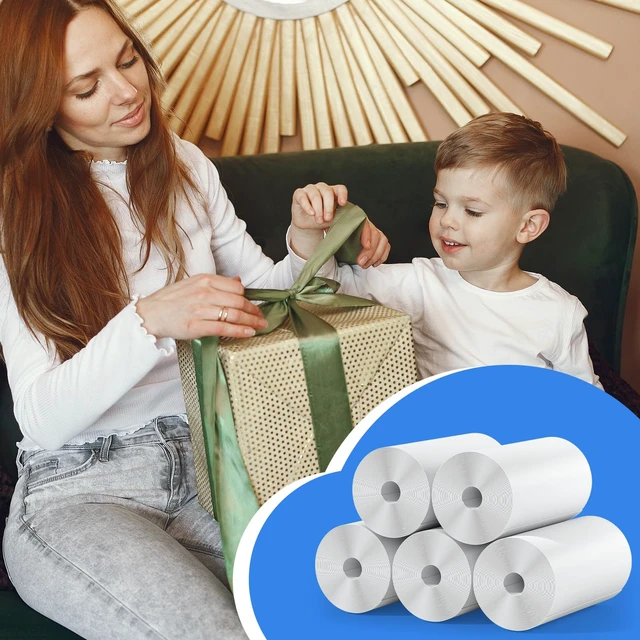 Alt view image 7 of 7 - 5 Rolls Kids Instant Camera Refill - HD Thermal Print Paper Set for Portable Cameras