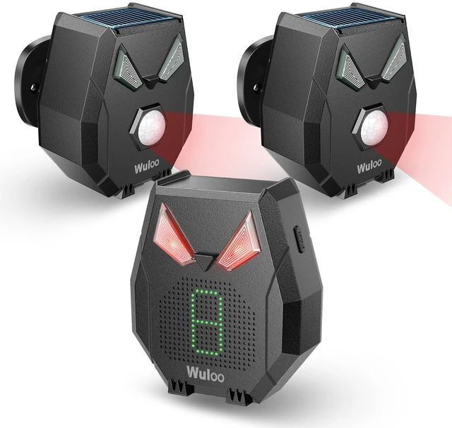 Main image of Solar Wireless Driveway Alarm Alert Outside 2000ft Range, Outdoor Motion Sensor & Detector Driveway Alert System with Rechargeable Battery/Weatherproof/Mute Mode/Expandable(1 Receiver and 2 sensors)