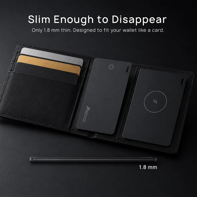 Alt view image 3 of 7 - Apple find My Wallet Tracker Card, Apple Wallet Airtag Card, Slim Rechargeable Finder for Wallets, Bags, Passport Holders and Everyday Essentials