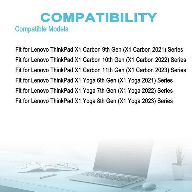 Alt view image 4 of 4 - L20M4P71 Laptop Battery Replacement for Lenovo ThinkPad X1 Carbon 9/10/11th Gen X1 Yoga 6/7/8th Gen Series SB10T83216 5B10W13973 L20C4P71 SB10T83217 5B10W13974 L20D4P71 L20L4P71 15.44V 57Wh