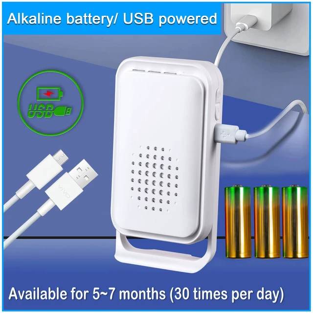 Alt view image 4 of 7 - Wireless Motion Sensor Door Chime: Business Entry Doorbell Indoor Motion Detector Buzzer Monitor for Store Home Entrance Alert Bell, Bed Alarm for Elderly - LED Indicator & Vibration