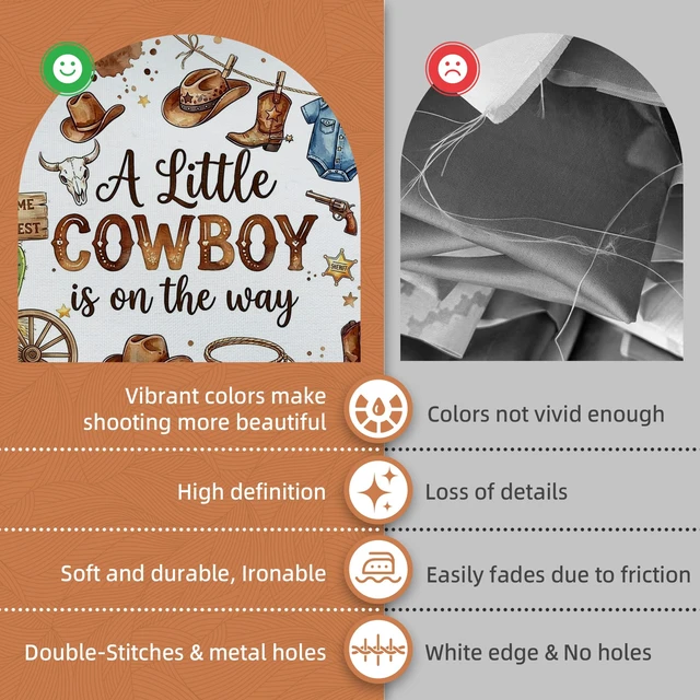 Alt view image 6 of 7 - Cowboy Baby Shower Decorations, Wild West Cowboy Rodeo Party Supplies Decor