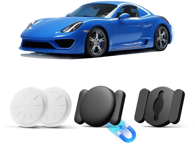 Main image of GPS Tracker for Vehicles Work with Apple Find My(iOS Only), 2PCS Tracker Device for Vehicles No Subscription, Car Tracker Device Hidden, Magnetic Real-Time GPS Tracker for Cars Bikes (Black)