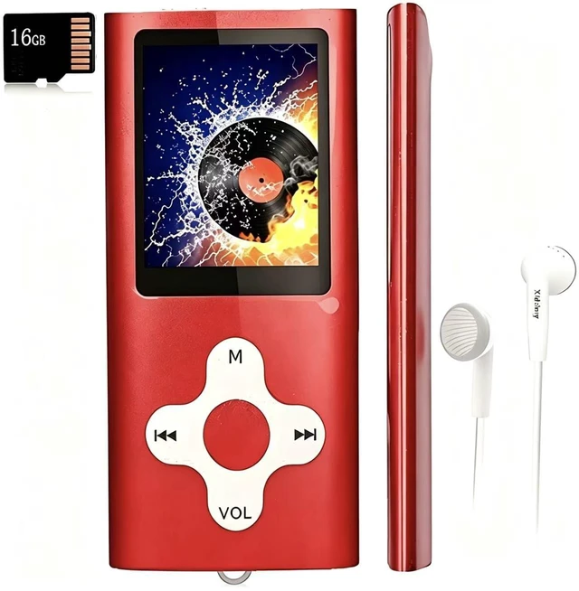 Main image of MP3 Player/Music Player with a 16 GB Micro SD Card Portable Digital Music Player/Video/Voice Record/FM Radio/E-Book Reader,Ultra Slim 1.8''Screen