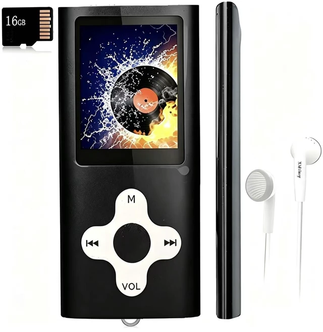 Main image of MP3 Player/Music Player with a 16 GB Micro SD Card Portable Digital Music Player/Video/Voice Record/FM Radio/E-Book Reader,Ultra Slim 1.8''Screen