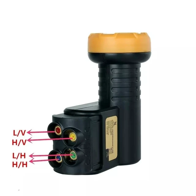 Alt view image 2 of 7 - Universal Quattro FTA KU Band LNB LNBF 0.1dB Design for Multiswitch Wth Gold-Plated Contacts LTE Filter Get Best Satellite Reception Linear Satellite Dish 4 Port 3D 4K (for Mulitiswitch)