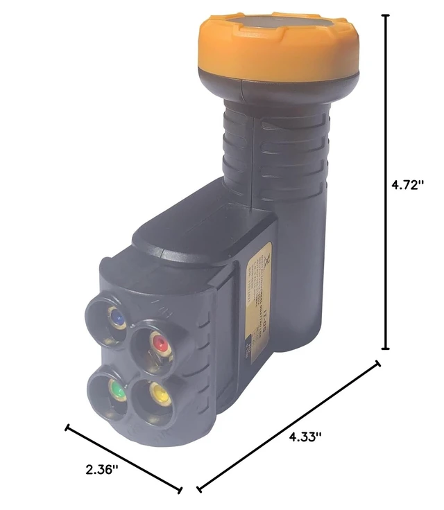Alt view image 7 of 7 - Universal Quattro FTA KU Band LNB LNBF 0.1dB Design for Multiswitch Wth Gold-Plated Contacts LTE Filter Get Best Satellite Reception Linear Satellite Dish 4 Port 3D 4K (for Mulitiswitch)