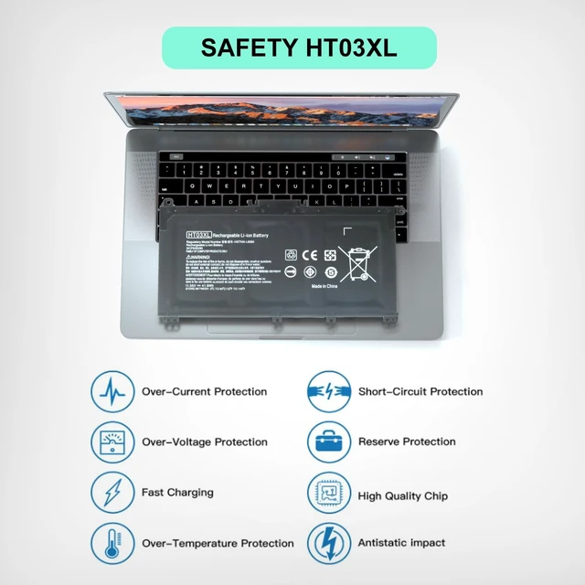 Alt view image 5 of 7 - HT03XL L11119-855 Laptop Battery for HP Pavilion 15-DA 15-DB 15-DW 15-CS 15-DY Series, 14-CE 14-CF 14-DF 14-DQ 14-DK Series, 17-by 17-CA Series