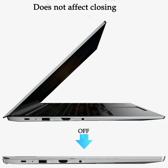 Alt view image 6 of 7 - Privacy Screen Protector Designed for Lenovo ThinkPad X1 Carbon Gen 10 touch 14" Laptop Anti Spy Film Matte Anti Spy Film TPU Guard Protectors Sticker