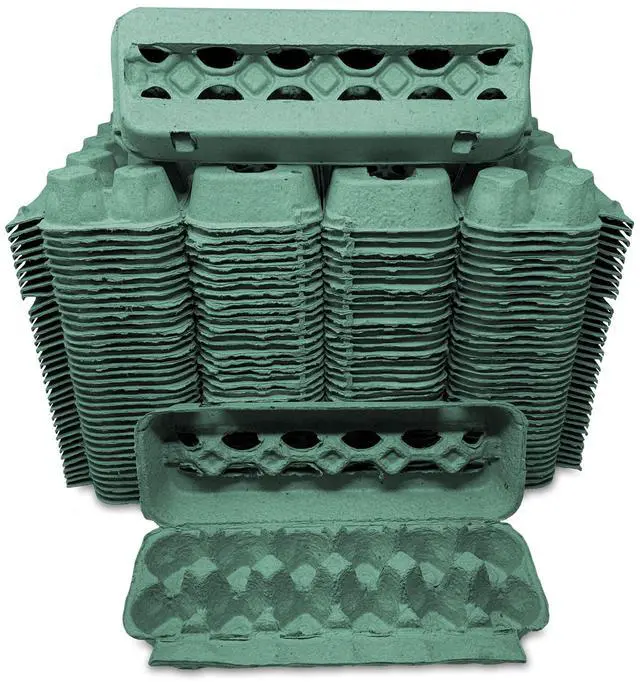 Main image of Vented Paper Pulp Egg Cartons - Teal (72)