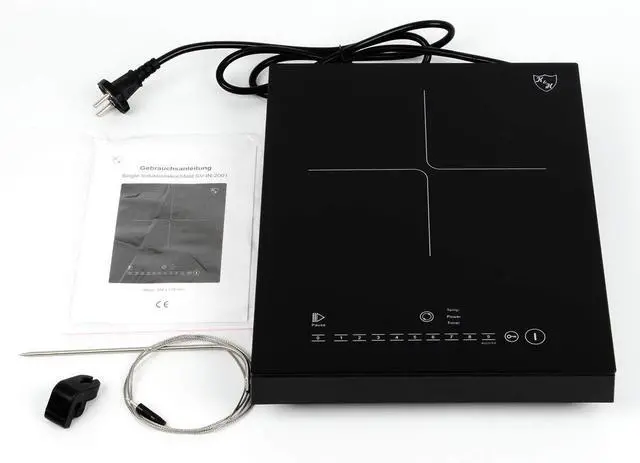 Alt view image 4 of 4 - Single Portable Burner SOUS VIDE THERMOCONTROL Induction Electric Stove Sensor Touch Ceramic Cooktop Plug in Hot Plate 120V 1800W SVIN-18SV