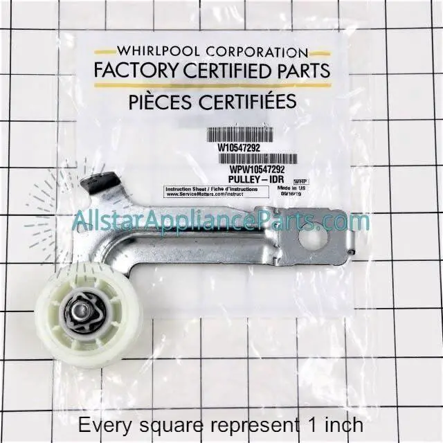 Alt view image 2 of 6 - WPW10547292 Dryer Idler Pulley
