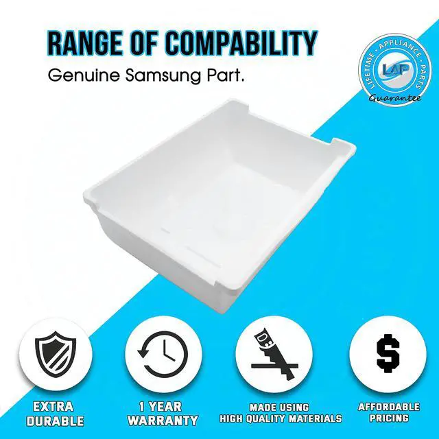 Alt view image 4 of 6 - Upgraded Appliance DA61-05300A Ice Cube Container Bucket Tray Compatible with Samsung Refrigerator