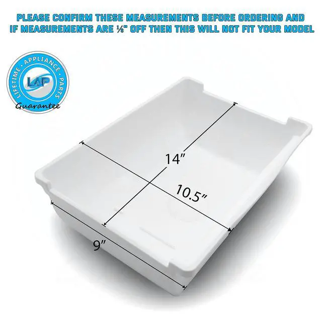 Alt view image 5 of 6 - Upgraded Appliance DA61-05300A Ice Cube Container Bucket Tray Compatible with Samsung Refrigerator