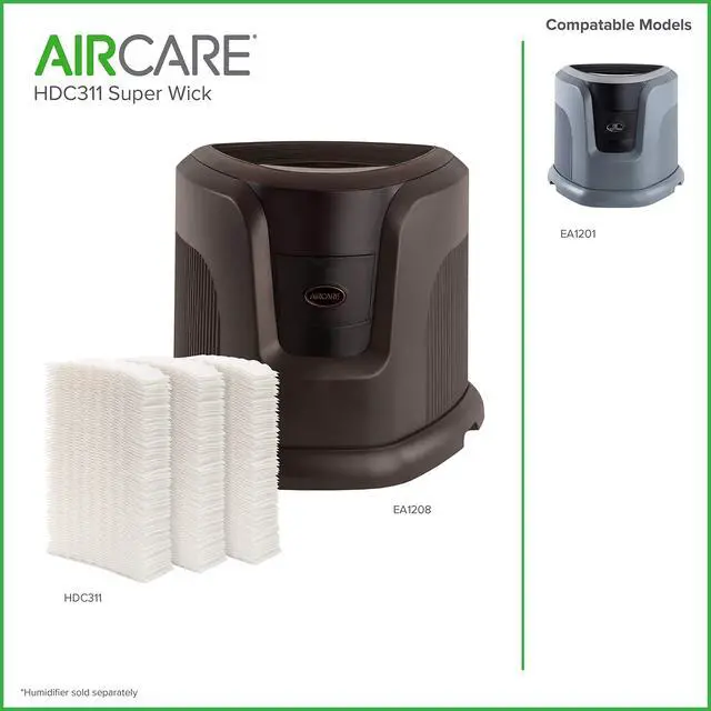 Alt view image 4 of 4 - HDC311 Replacement Wicking Humidifier Filter, 3-Pack, 1 Gray/Black (2)
