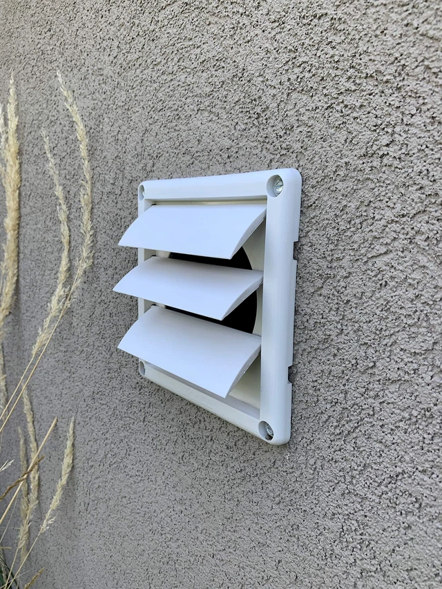 Alt view image 5 of 6 - Dryer Vent Cover for Home, Movable Louvers