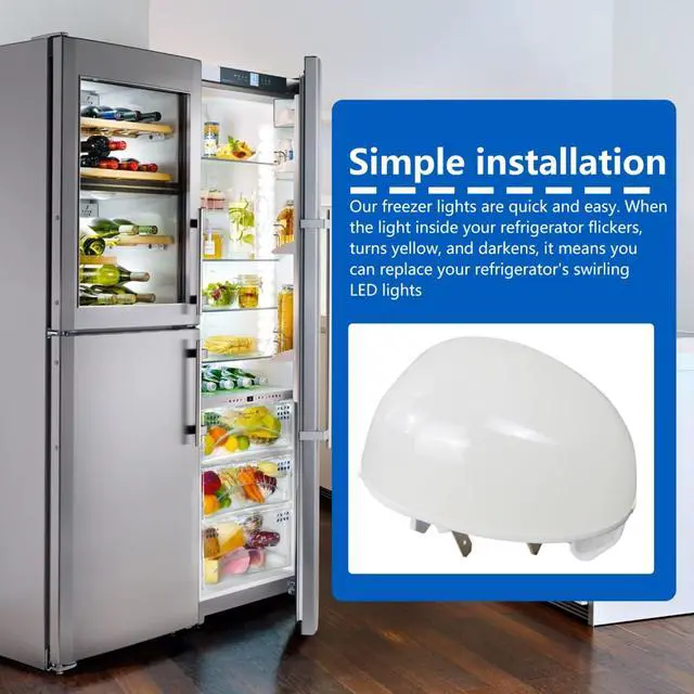 Alt view image 6 of 6 - W11602886 AP7192759 AP6986570 Freezer LED Light Bulb For Whirlpool Kenmore Amana Maytag Refrigerator Fridge wrs315sdhz05 wrs321sdhz08, Updated