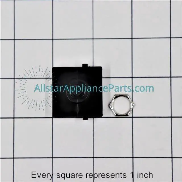 Alt view image 3 of 4 - WB24X10130 Push Button Range Vent Hood Light Switch - Black - Manual Operation