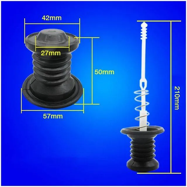 Alt view image 3 of 6 - Universal Washing Machine Water Drain Valve Plug Water Sealing Rubber Pad Drain Valve Spring Fittings(A9)