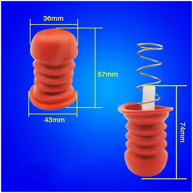Alt view image 4 of 6 - Universal Washing Machine Water Drain Valve Plug Water Sealing Rubber Pad Drain Valve Spring Fittings(A9)