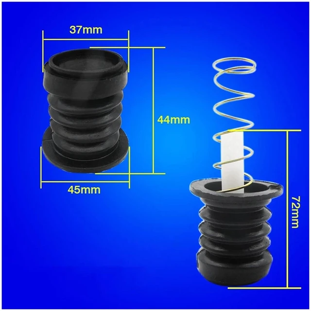 Alt view image 5 of 6 - Universal Washing Machine Water Drain Valve Plug Water Sealing Rubber Pad Drain Valve Spring Fittings(A9)