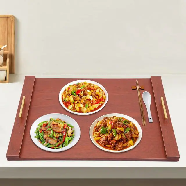 Alt view image 3 of 6 - Noodle Board Stove Cover Electric Stove Top Cover Noodle Board Bamboo Wood with Handles Gas Stove Top Covers Sink Cover Non-Slip Silicone Mats for Counter Space Decorative Tray for Kitchen