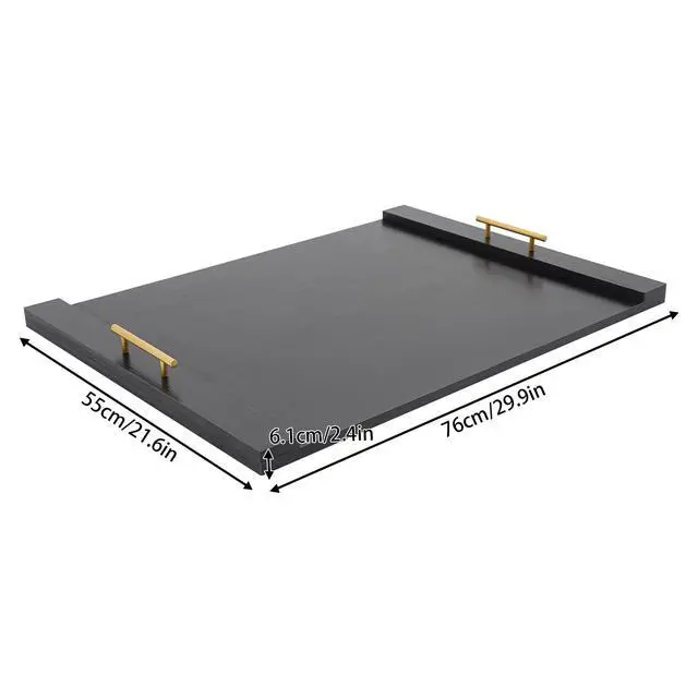 Alt view image 2 of 6 - Noodle Board Stove Cover Electric Stove Top Cover Noodle Board Bamboo Wood with Handles Gas Stove Top Covers Sink Cover Non-Slip Silicone Mats for Counter Space Decorative Tray for Kitchen