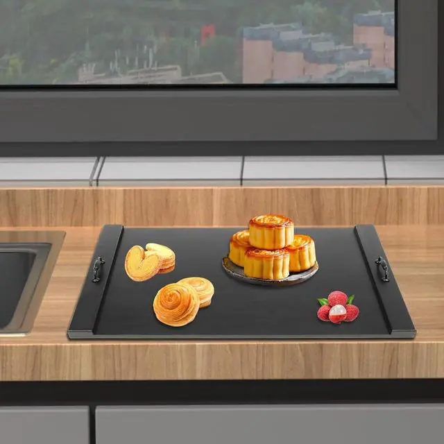 Alt view image 3 of 6 - Stove Top Cover Noodle Board Stove Covers with Built-in Handles Stove Burner Covers Durable Extra Thick Handmade Cookware Decorative Tray for Kitchen