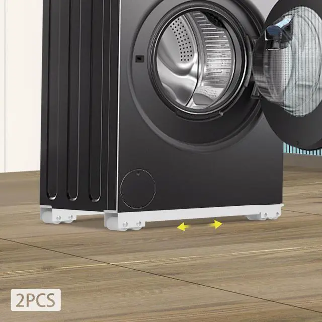 Alt view image 2 of 6 - Appliance Rollers Heavy Duty, Adjustable Mini Fridge Stand 18-28 inch, Extendable Appliance Rollers Mobile Washing Machine Base Easily Move Washing Machines,Dryers, Refrigerators, Furniture